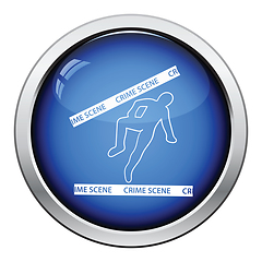 Image showing Crime scene icon