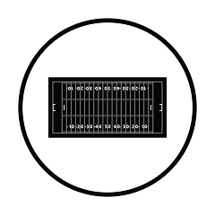Image showing American football field mark icon