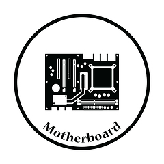 Image showing Motherboard icon Vector illustration