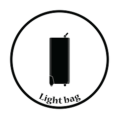 Image showing Icon of studio photo light bag