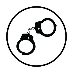 Image showing Police handcuff icon