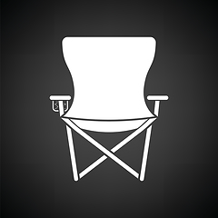 Image showing Icon of Fishing folding chair