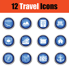 Image showing Travel icon set.  