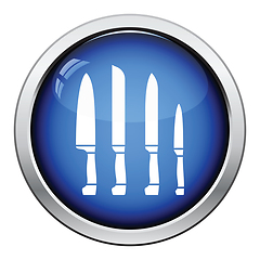 Image showing Kitchen knife set icon