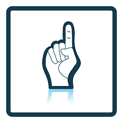 Image showing American football foam finger icon