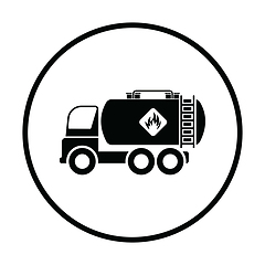 Image showing Oil truck icon