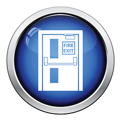 Image showing Fire exit door icon