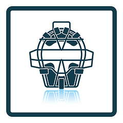 Image showing Baseball face protector icon