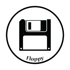 Image showing Floppy icon Vector illustration