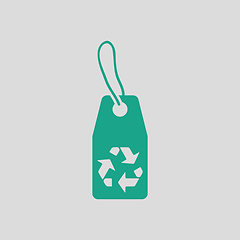 Image showing Tag and recycle sign icon