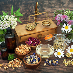 Image showing Natural Herbal Plant Medicine Preparation