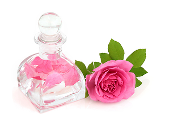 Image showing Rose Water for Skincare and Natural Beauty Treatment 