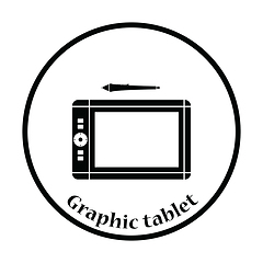 Image showing Graphic tablet icon Vector illustration