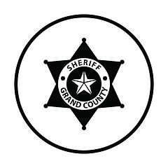 Image showing Sheriff badge icon