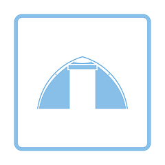 Image showing Touristic tent  icon