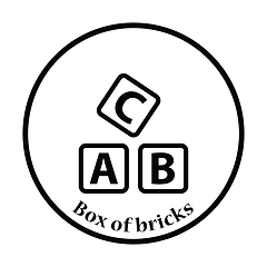 Image showing Box of bricks icon