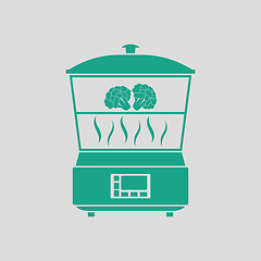 Image showing Kitchen steam cooker icon