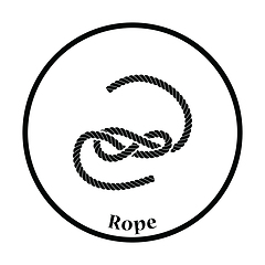 Image showing Knoted rope  icon