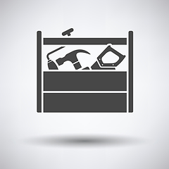 Image showing Retro tool box icon