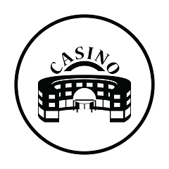 Image showing Casino building icon