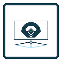 Image showing Baseball tv translation icon