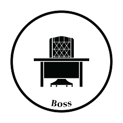 Image showing Icon of Table and armchair