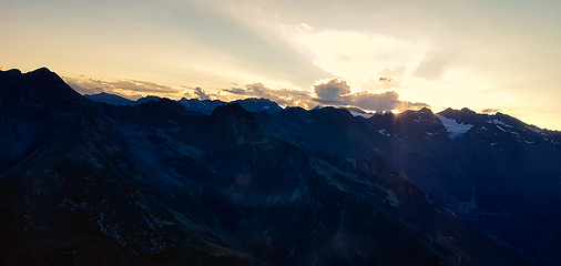 Image showing South Tyrolean Alps in autumn