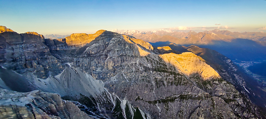 Image showing South Tyrolean Alps in autumn