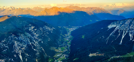 Image showing South Tyrolean Alps in autumn