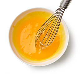 Image showing bowl of egg yolks