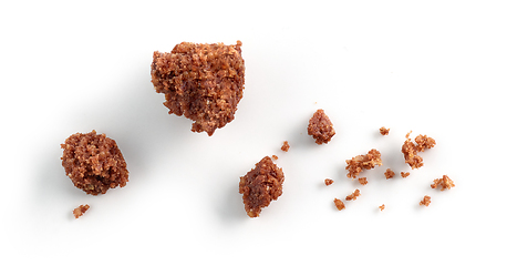 Image showing chocolate cookies crumbs