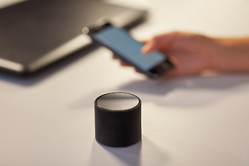 Image showing smart speaker on table at office