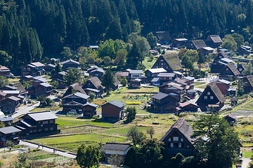 Image showing Traditional Japanese old village, Shirakawago