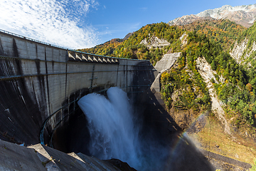 Image showing Kurobe dam in Toyama of japan