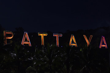 Image showing Pattaya sign