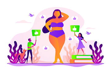 Image showing Body positive concept vector illustration