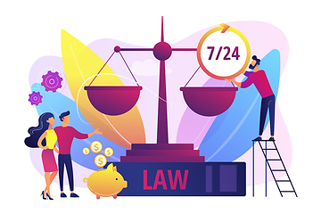 Image showing Legal services concept vector illustration