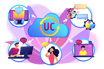 Image showing Unified communication concept vector illustration