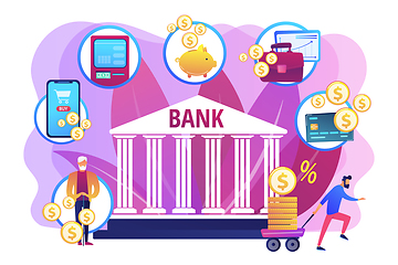 Image showing Banking operations concept vector illustration