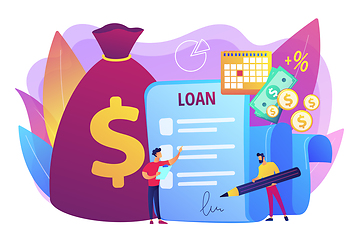 Image showing Loan disbursement concept vector illustration