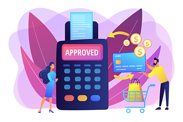 Image showing Payment processing concept vector illustration