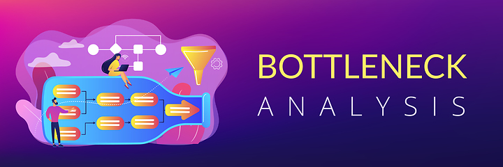 Image showing Bottleneck analysis concept banner header.