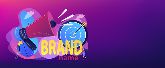 Image showing Brand name concept banner header.
