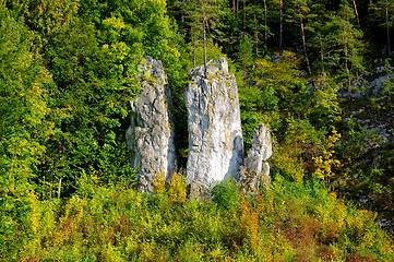 Image showing Rocky Formation - Father, mather and son