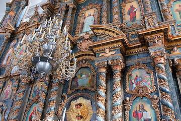 Image showing beautiful iconostasis in church