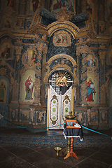 Image showing beautiful iconostasis in church