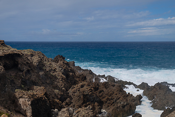 Image showing natural swimming pools on Tenerife island