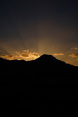 Image showing beautiful sunrise over mountain