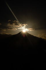 Image showing beautiful sunrise over mountain