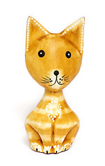 Image showing Wooden cat